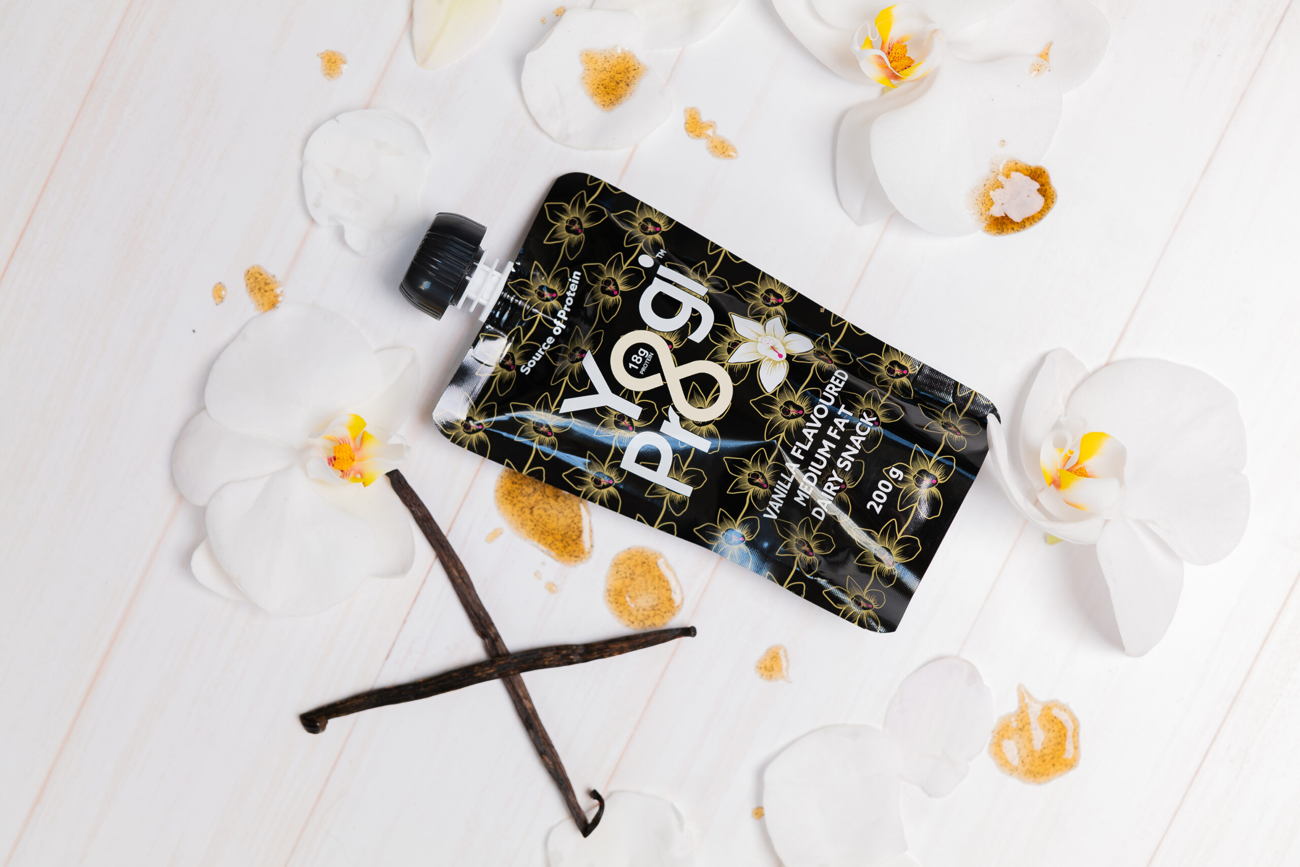 YogiPro Vanilla Flavoured Medium Fat Dairy Snack 200g